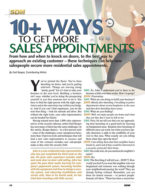 SDM Magazine-10 Ways Get Sales Apts